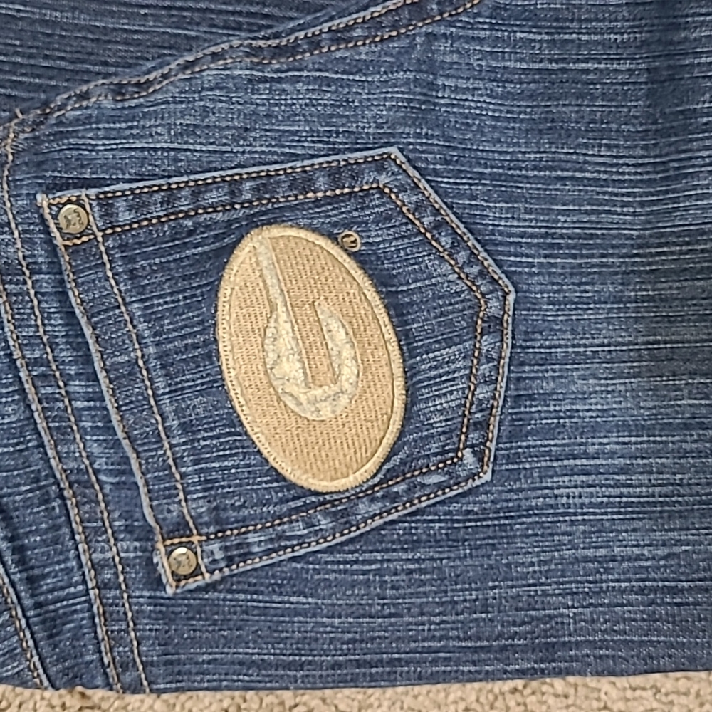 TOUCH by Alyssa Milano Lowrise Green Bay Packer Jeans Size 26 - Picture 7 of 9